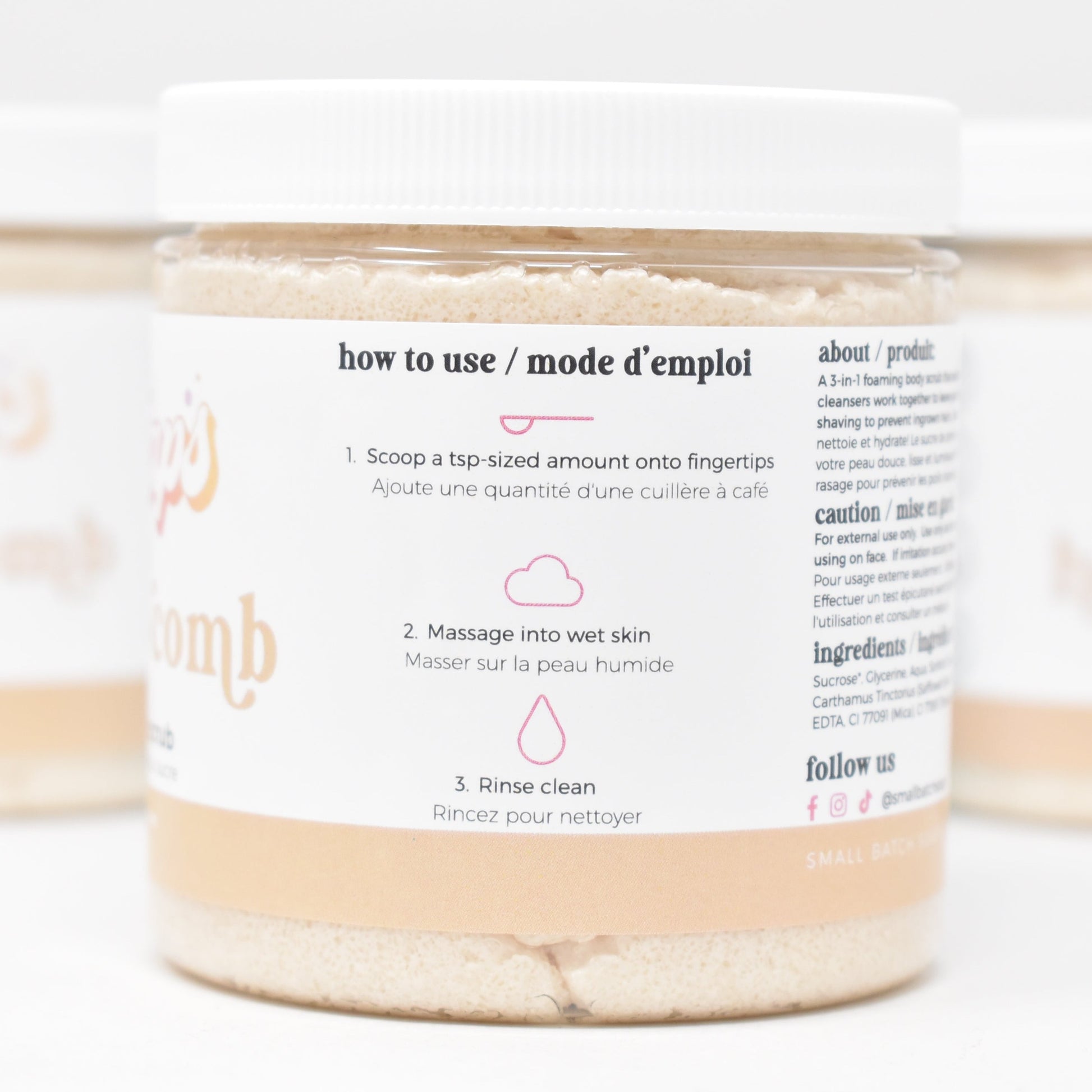 Oatmeal & Honey Sugar Scrub - Spring Scent - Small Batch Soaps
