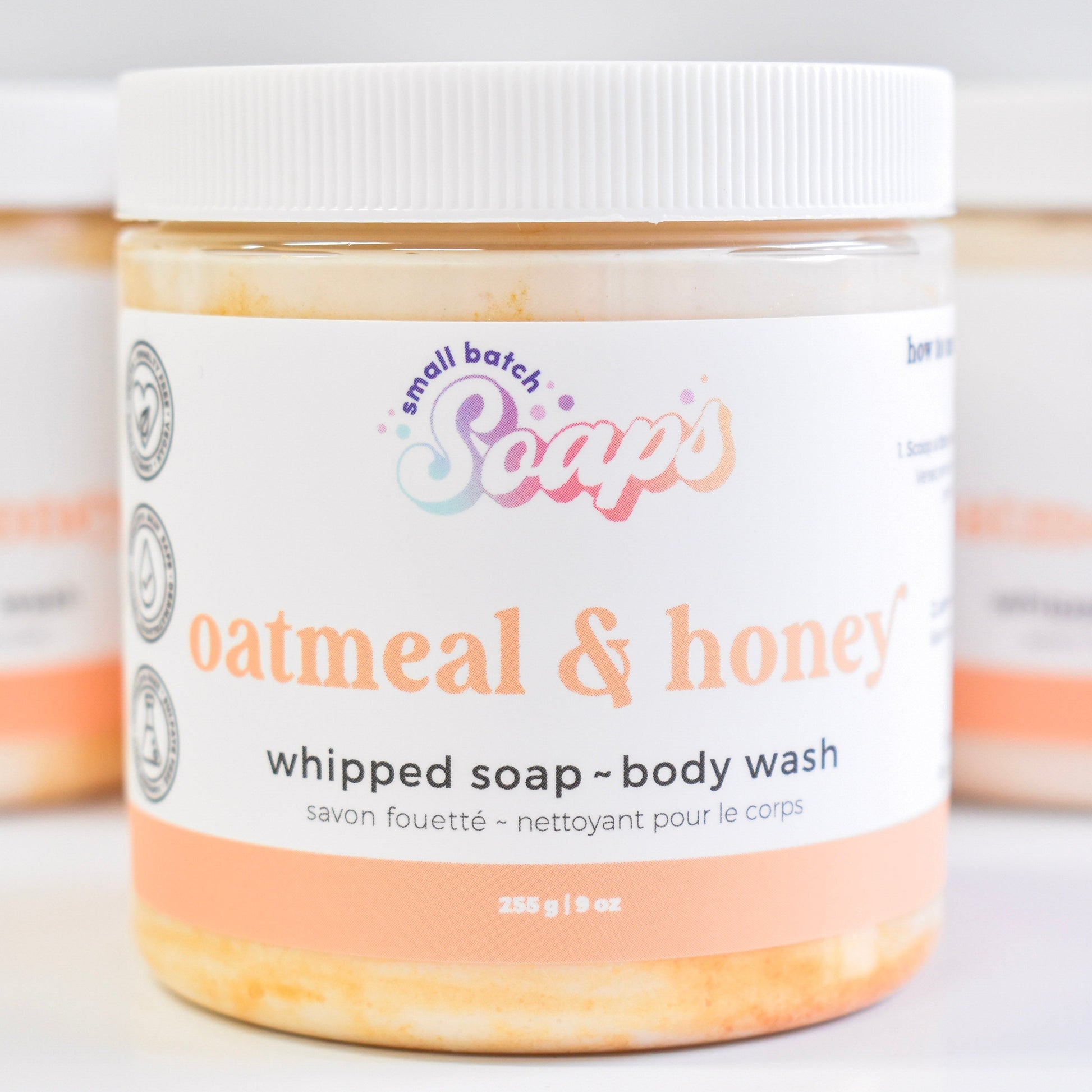 Oatmeal & Honey Whipped Soap - Small Batch Soaps