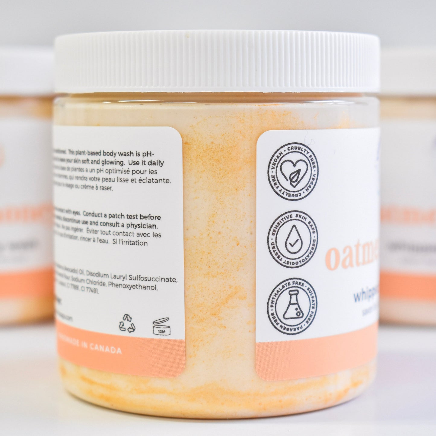 Oatmeal & Honey Whipped Soap - Small Batch Soaps