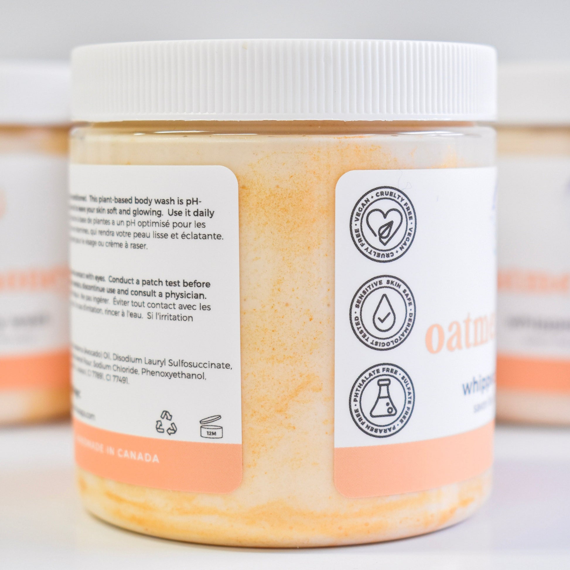 Oatmeal & Honey Whipped Soap - Small Batch Soaps