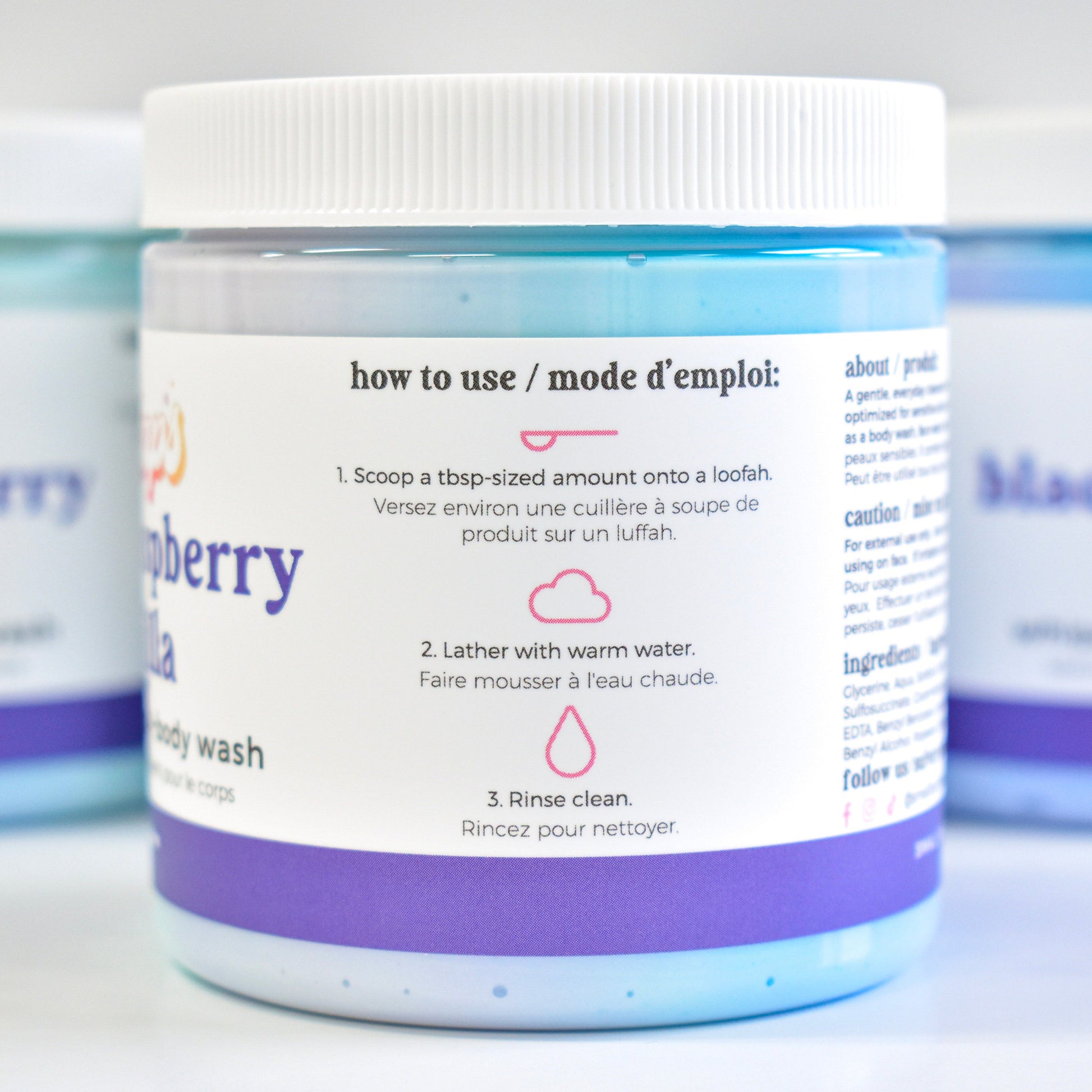 Black Raspberry Vanilla Whipped Soap - Small Batch Soaps