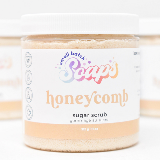 Oatmeal & Honey Sugar Scrub - Spring Scent - Small Batch Soaps