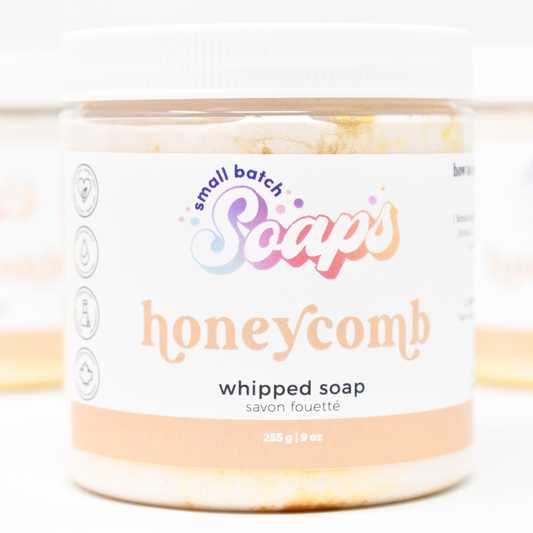 Oatmeal & Honey Whipped Soap - Spring Scent - Small Batch Soaps