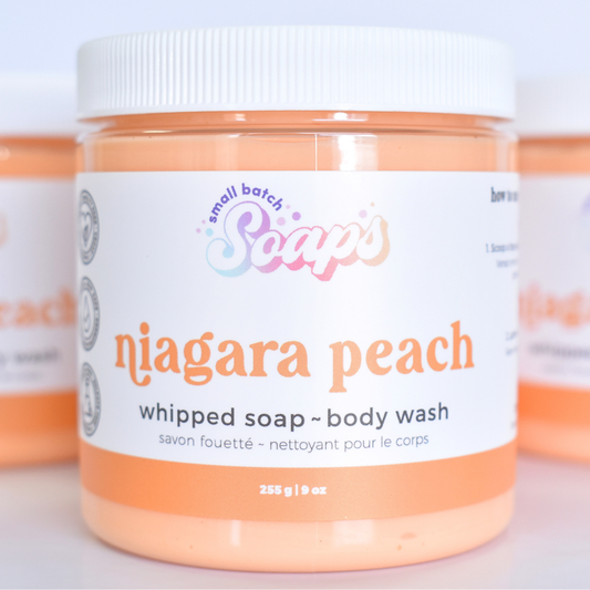 Niagara Peach Whipped Soap - Summer Scent - Small Batch Soaps