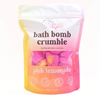 Pink Lemonade Bath Bomb Crumble - Summer Scent - Small Batch Soaps