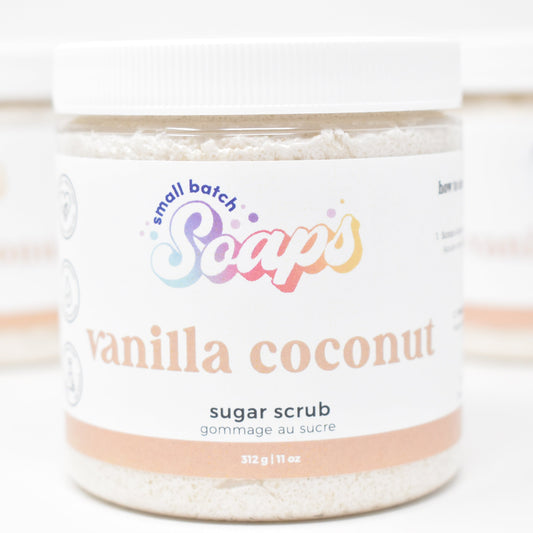 Vanilla Coconut Sugar Scrub - Small Batch Soaps